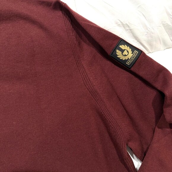 NWT mens size‎ 3xl Belstaff Moss Crew Neck Jumper/sweater burnished red - Picture 6 of 9